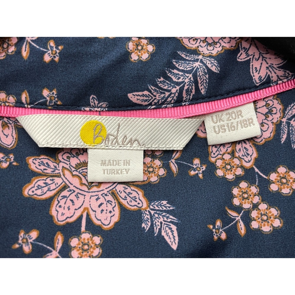 Boden Multicolor Chintz Bloom Empire Midi Shirt Dress Size US 16/18 UK 20 EUC - Picture 4 of 5